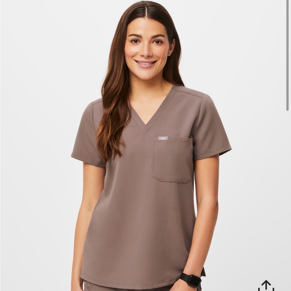 Figs Xs set Smokey taupe